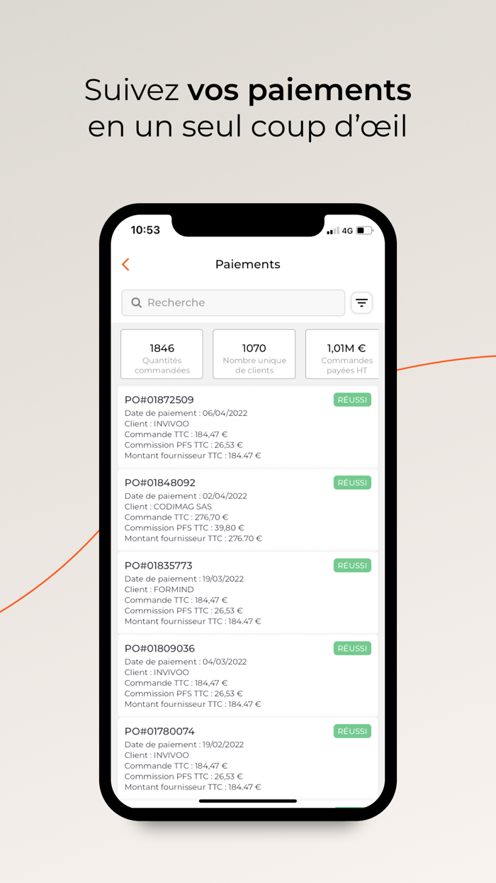 PFS - Back Office Grossiste