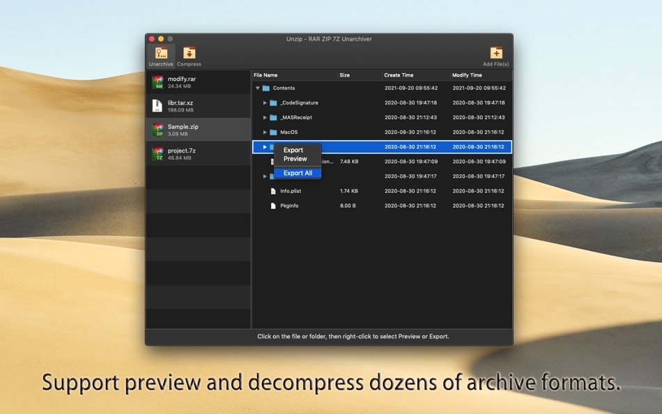 Unzip - RAR ZIP 7Z Unarchiver - 2.3.8 - (macOS)