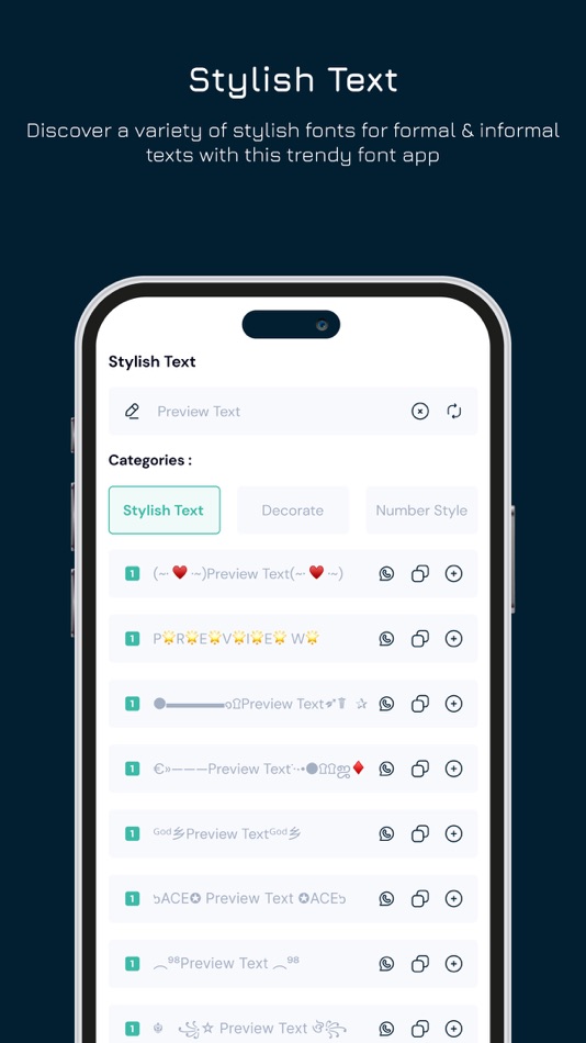 #2. Stylish Text & Fonts (iOS) Podle: Ankur Dhameliya