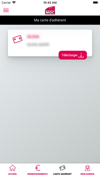 Mutuelle MGC – Espace Adhérent Screenshot