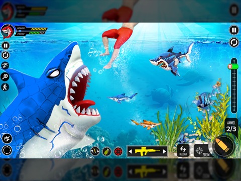 Shark Attack FPS Shooting Gameのおすすめ画像1