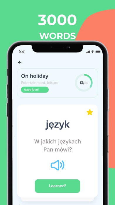 Learn Polish words - Multilang Screenshot