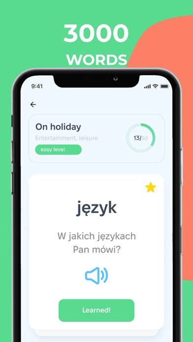 Screenshot #3 pour Learn Polish words - Multilang