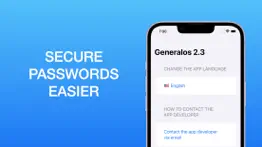 generalos: password manager iphone screenshot 1