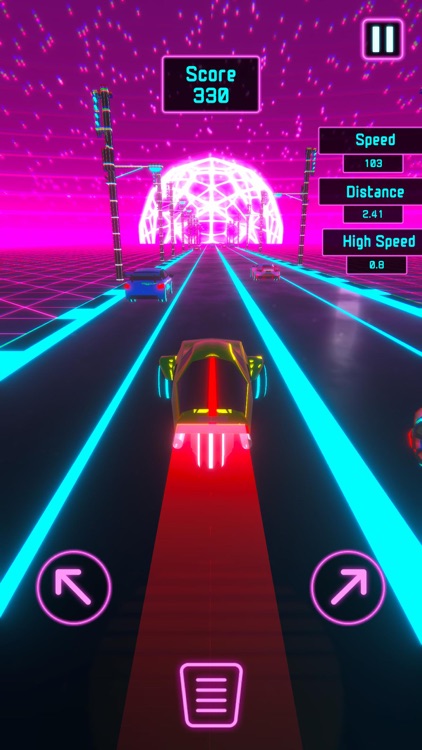 Neon Racer - Retro City screenshot-6