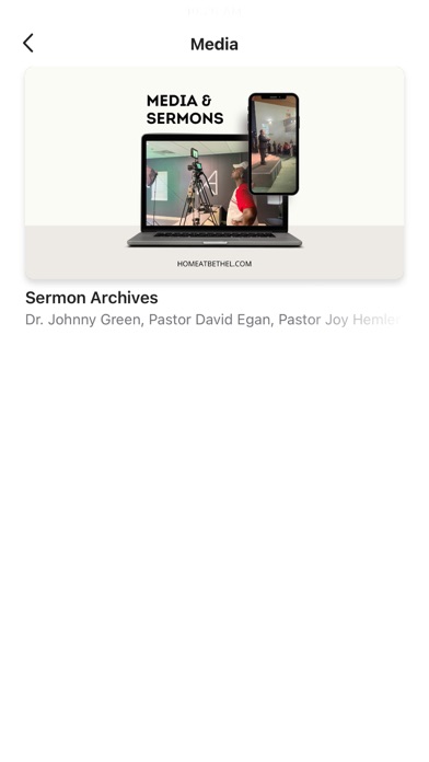 Bethel Ministries Inc. Screenshot