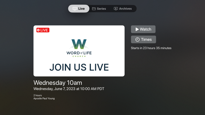 Screenshot #1 pour Word of Life Fellowship Salem