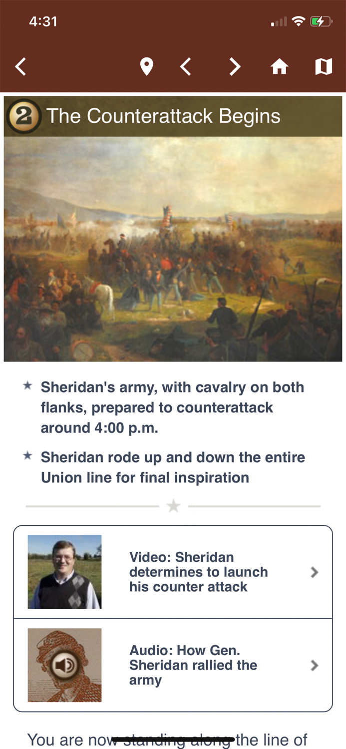 Cedar Creek Battle App