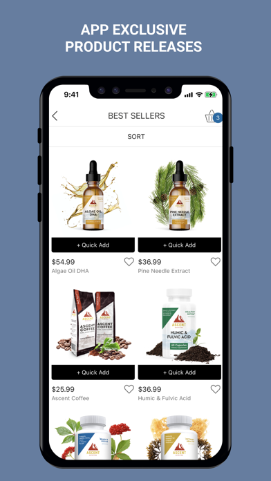 Ascent Nutrition Screenshot
