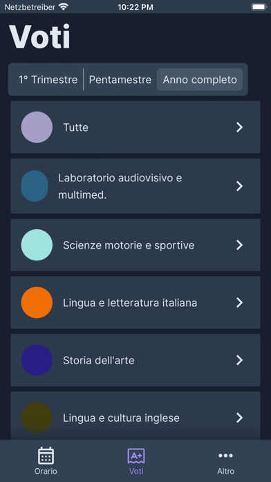 Registro Orsoline Screenshot