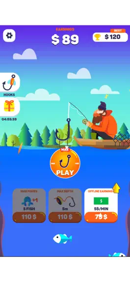 Game screenshot Tiny Fishing mod apk