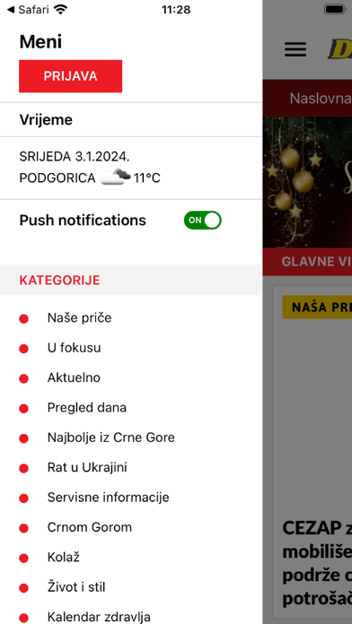 Screenshot 2 of Dnevno.me App