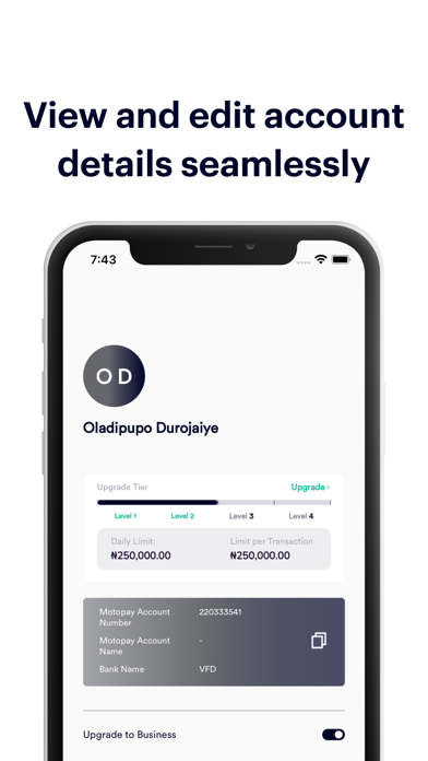 MOTOPAY MERCHANT APP Screenshot