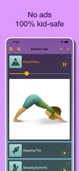 Game screenshot Yoga for kids sleep Meditation hack