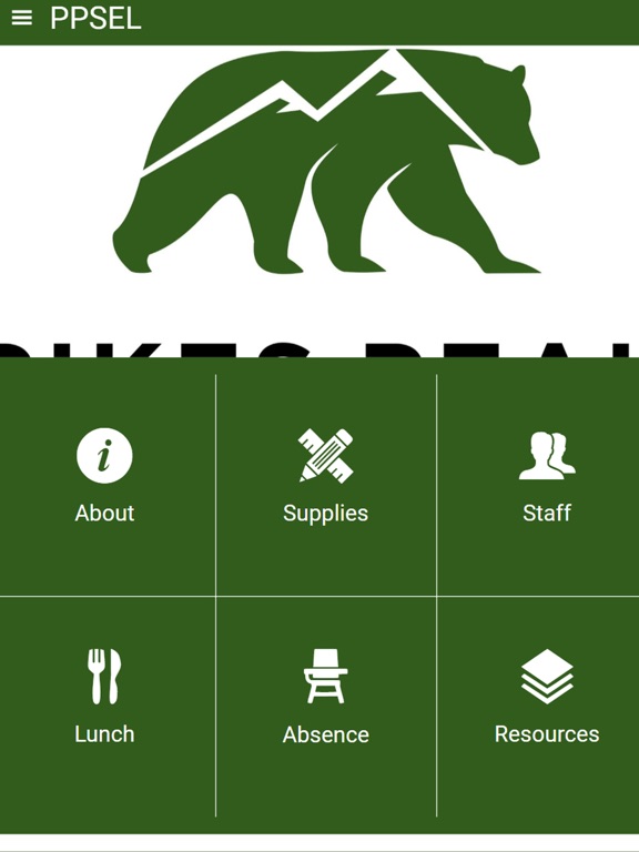 Pikes Peak School iPad screenshot 1 - Education app