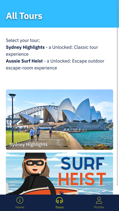 Unlocked Tours Screenshot