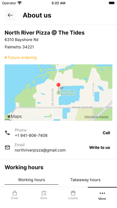 North River Pizza Screenshot