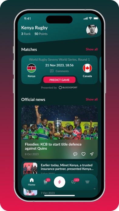 Kenya Rugby Union Screenshot