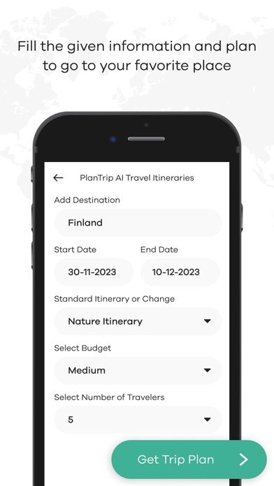 TripAI Travel Planner Screenshot