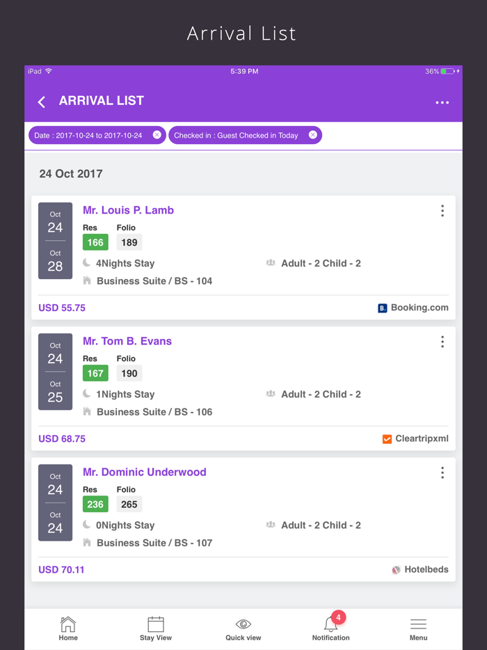 Continents Hotels PMS and CMS
