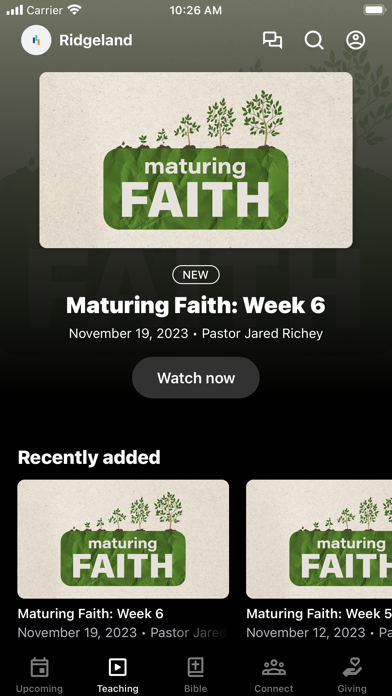 Ridgeland Church Screenshot