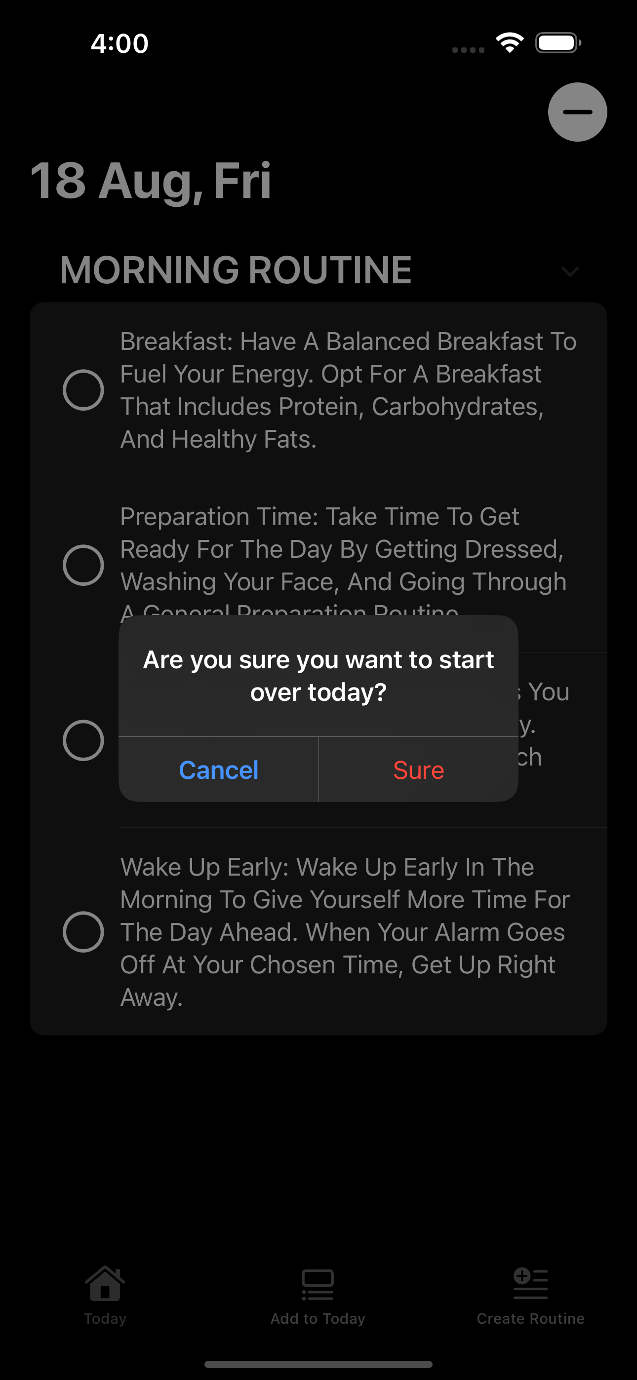 Small Steps : Routines