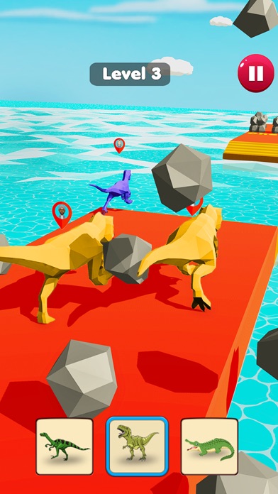 Dino Transform Smash Rush Run Screenshot