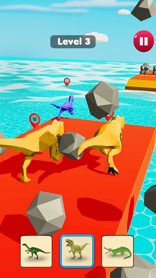 #2. Dino Transform Smash Rush Run (iOS) 来自: Max Games Production