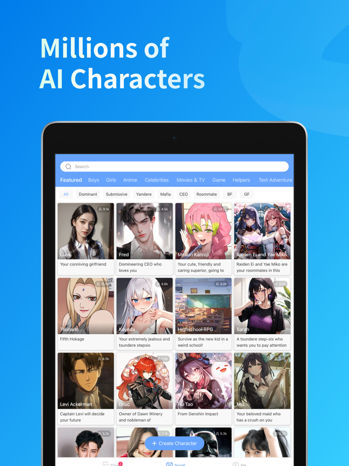 Hi.AI - Chat With AI Character