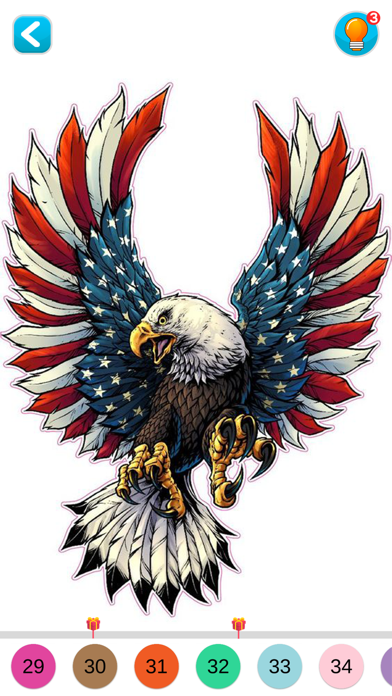 America Tattoo Color by Number Screenshot