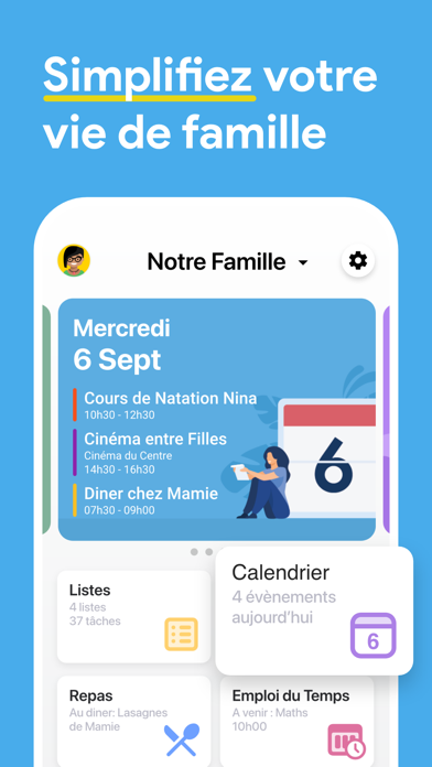 Screenshot #1 pour FamilyWall Organise la famille