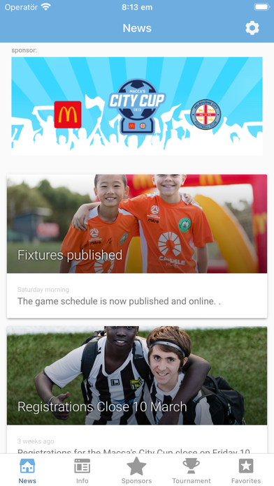 Macca's City Cup Screenshot
