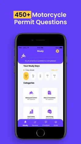 Game screenshot Motorcycle Permit Test Buddy mod apk