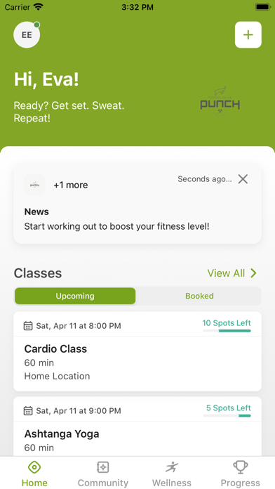 EGYM Punch Fitness Screenshot