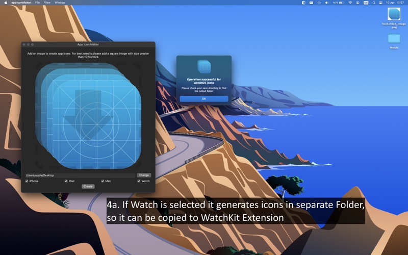 Screenshot #2 pour AppIcon Maker(xcAsset Creator)