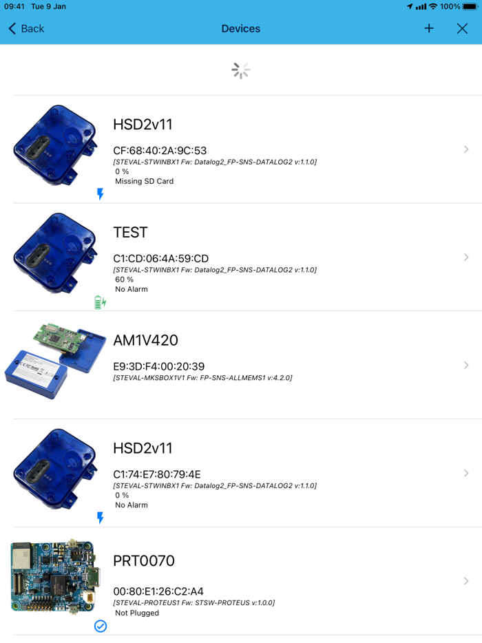 ST BLE Sensor Classic