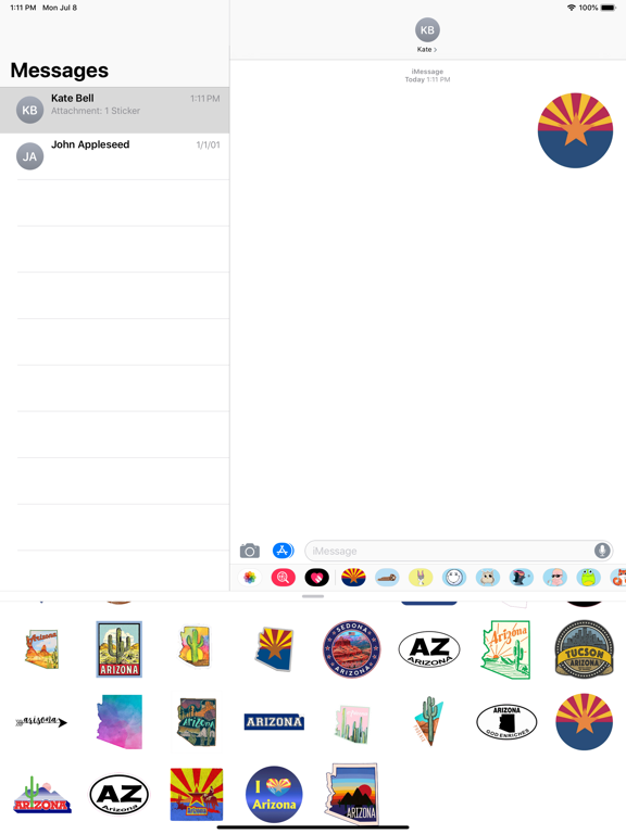Screenshot #6 pour Arizona emoji - USA stickers