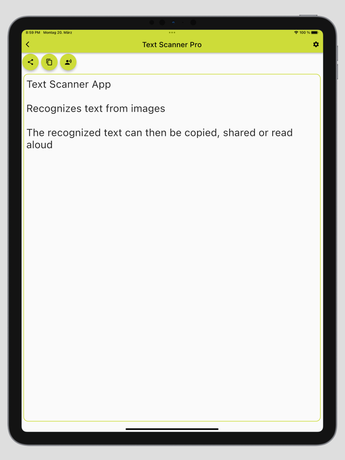 Recognize Text and let read