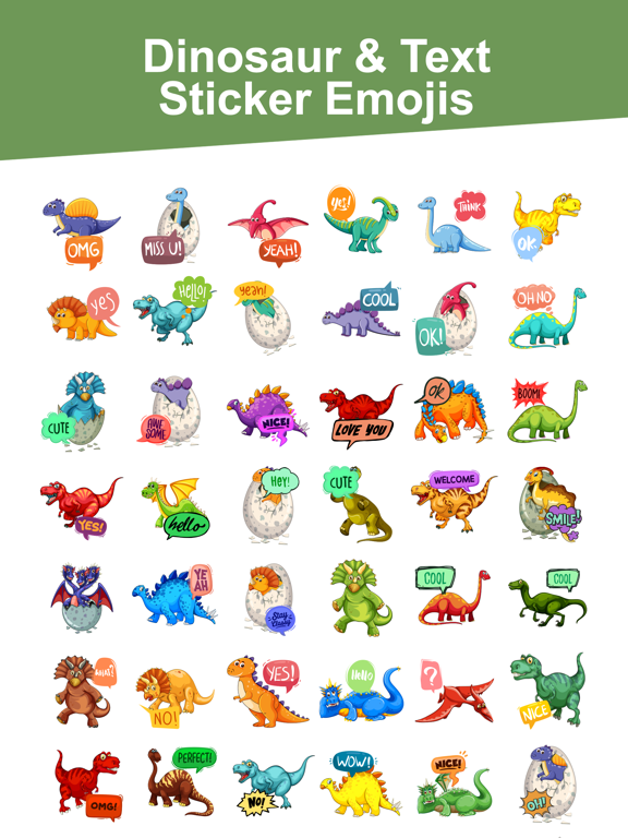 Screenshot #6 pour Dinosaur & Text Sticker Emojis