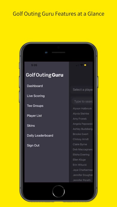 Golf Outing Guru Screenshot