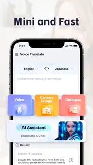 voice translator & ai and fast iphone screenshot 1