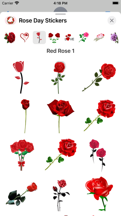 Screenshot #3 pour Animated Rose Day Stickers!