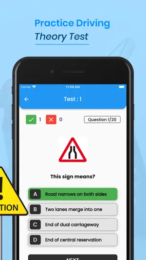 Traffic signs test 2023 screenshot 4
