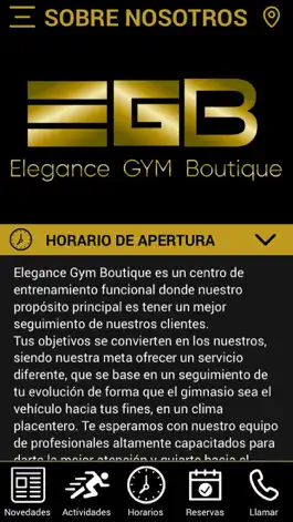 Game screenshot Elegance GYM Boutique apk