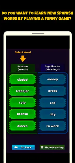 Game screenshot Spanish Vocabulary Game mod apk