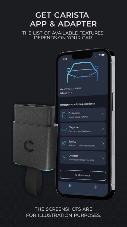 Carista OBD2 car diagnostic Bluetooh - 1 month free app features