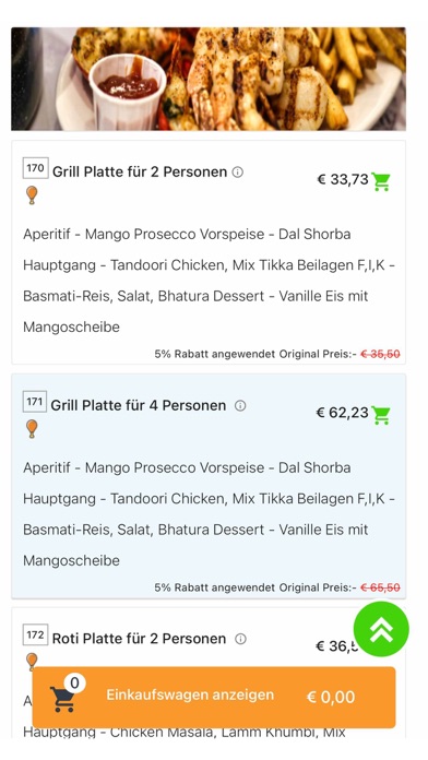 Roti Restaurant Ziegelhof Screenshot