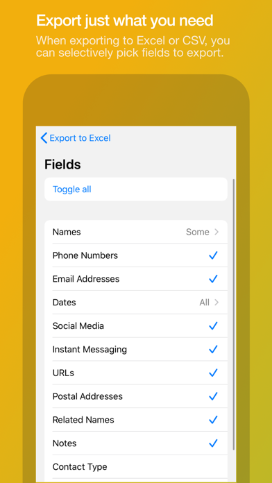 Export Contacts Pro Screenshot