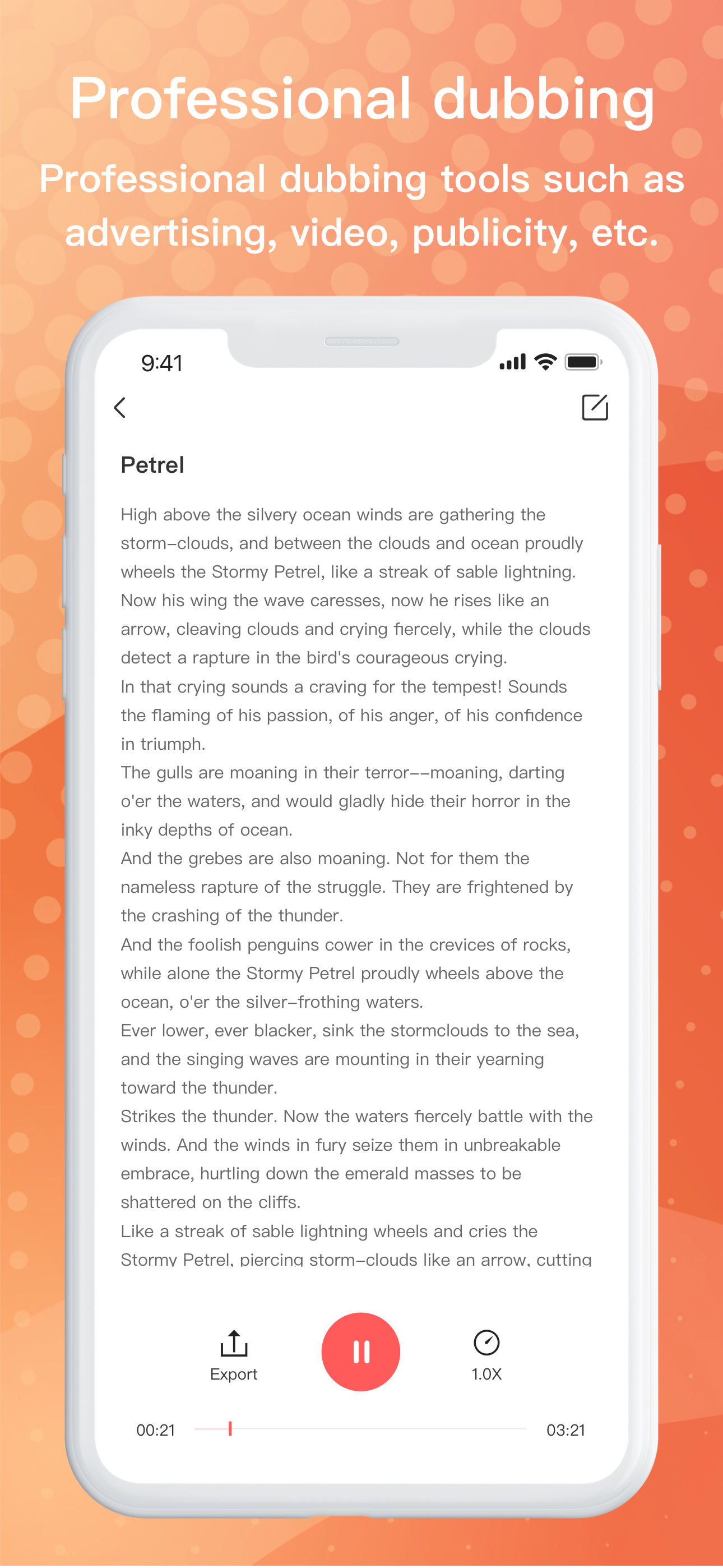 Text to speech assistant - AI
