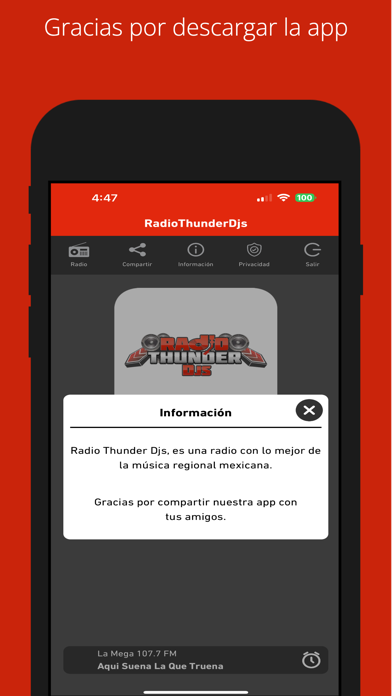 Radio Thunder Djs Screenshot